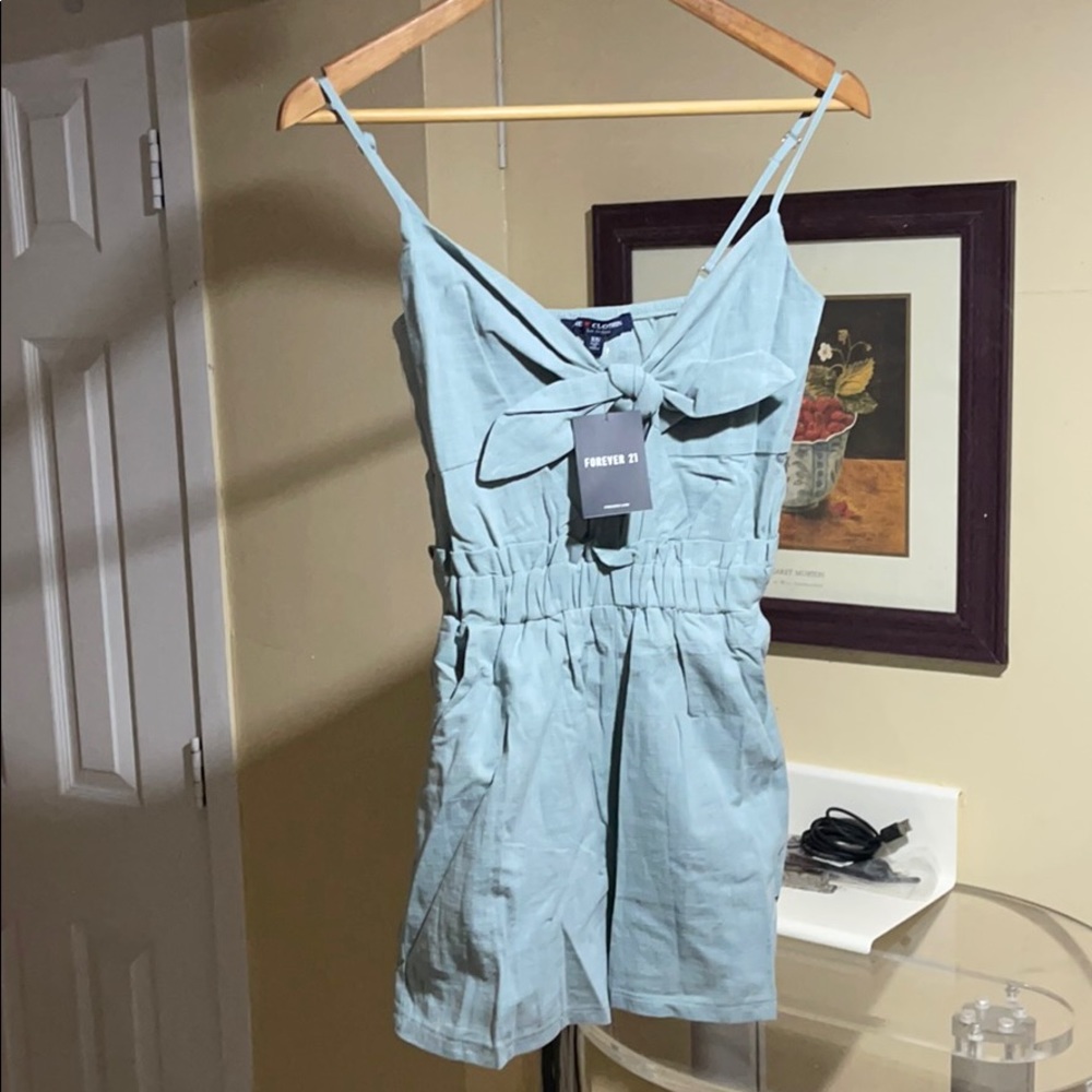 Teal Forever21 romper